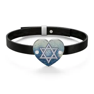 David Star Leather Bracelet
