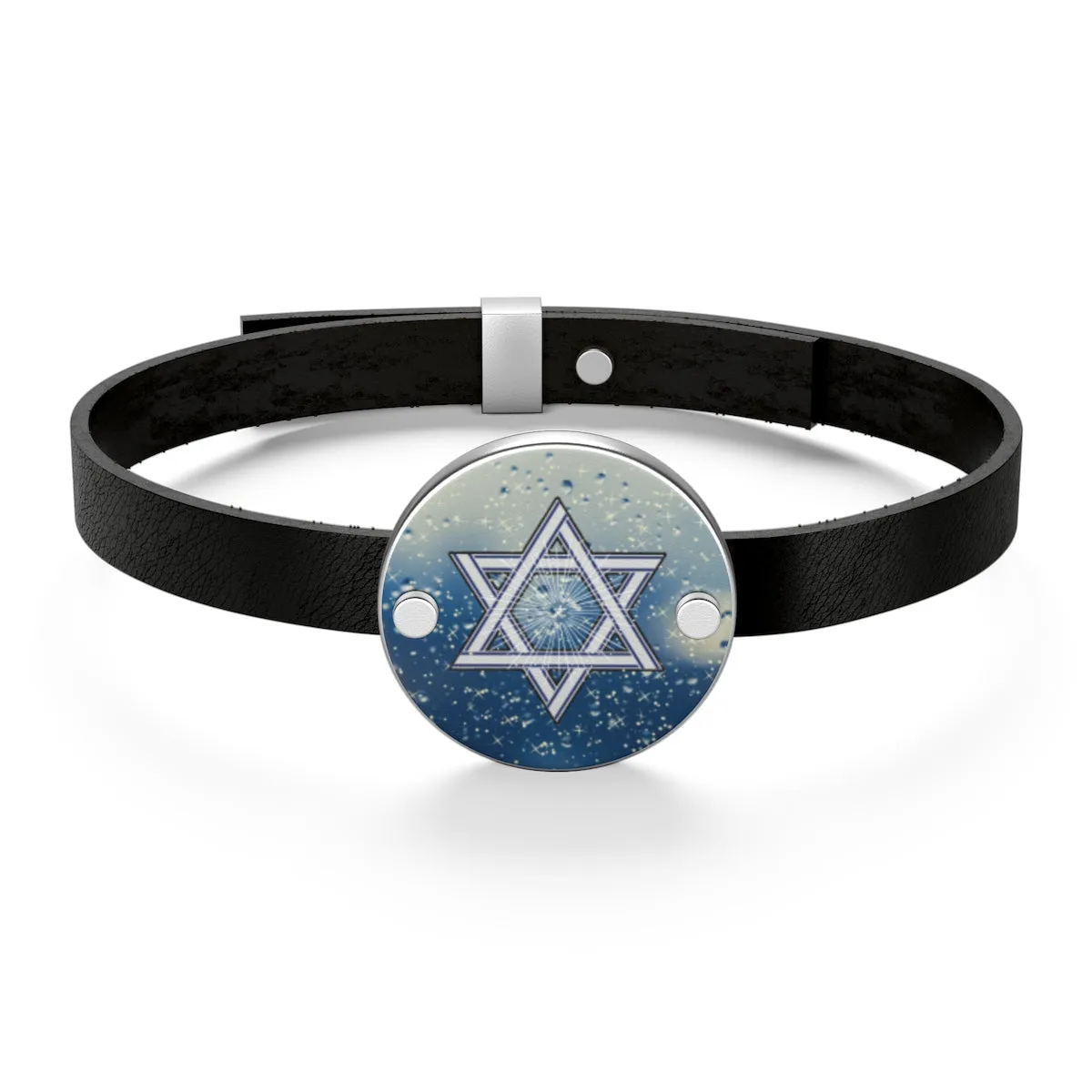 David Star Leather Bracelet