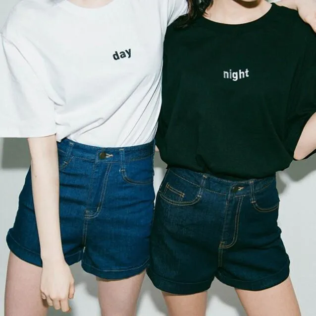 DAY/NIGHT Embroidery T-Shirt