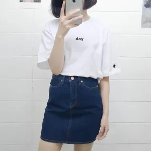 DAY/NIGHT Embroidery T-Shirt