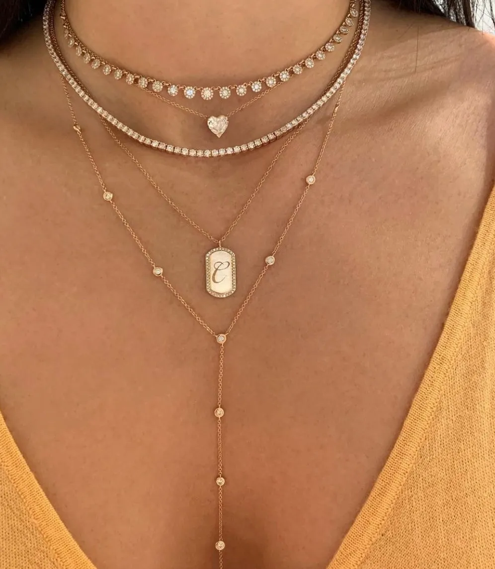 Dazzle Diamond Circle Choker
