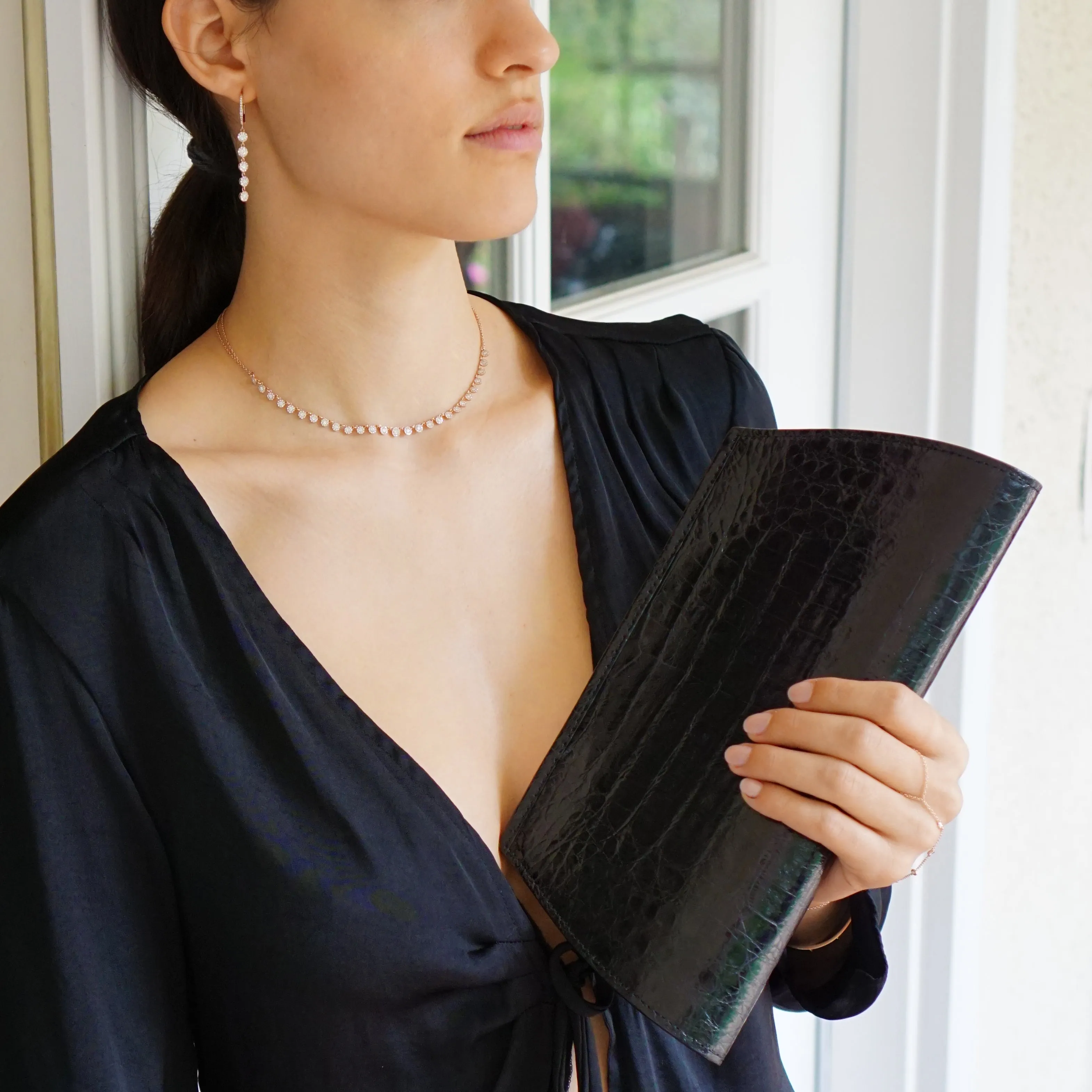 Dazzle Diamond Circle Choker
