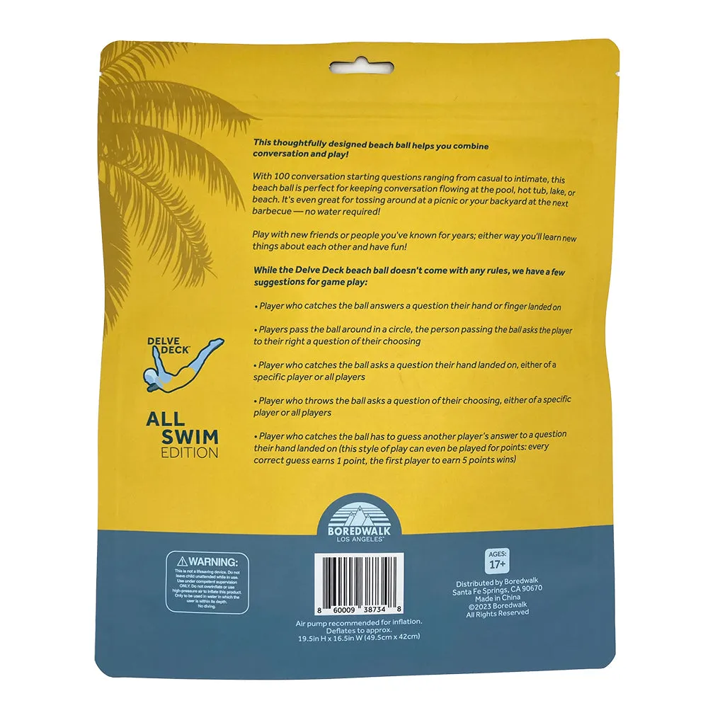 Delve Deck Beach Ball - All Swim Edition