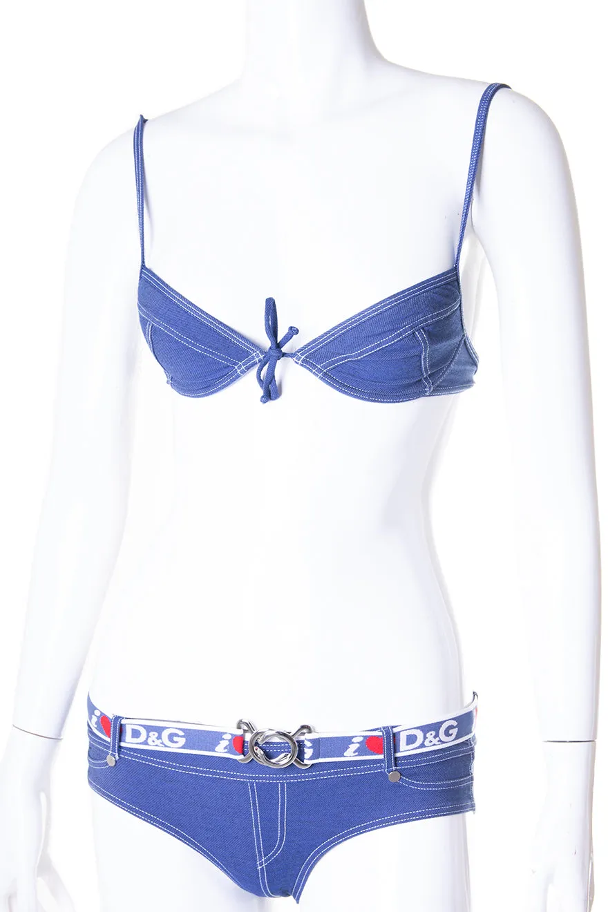Denim-Look Bikini