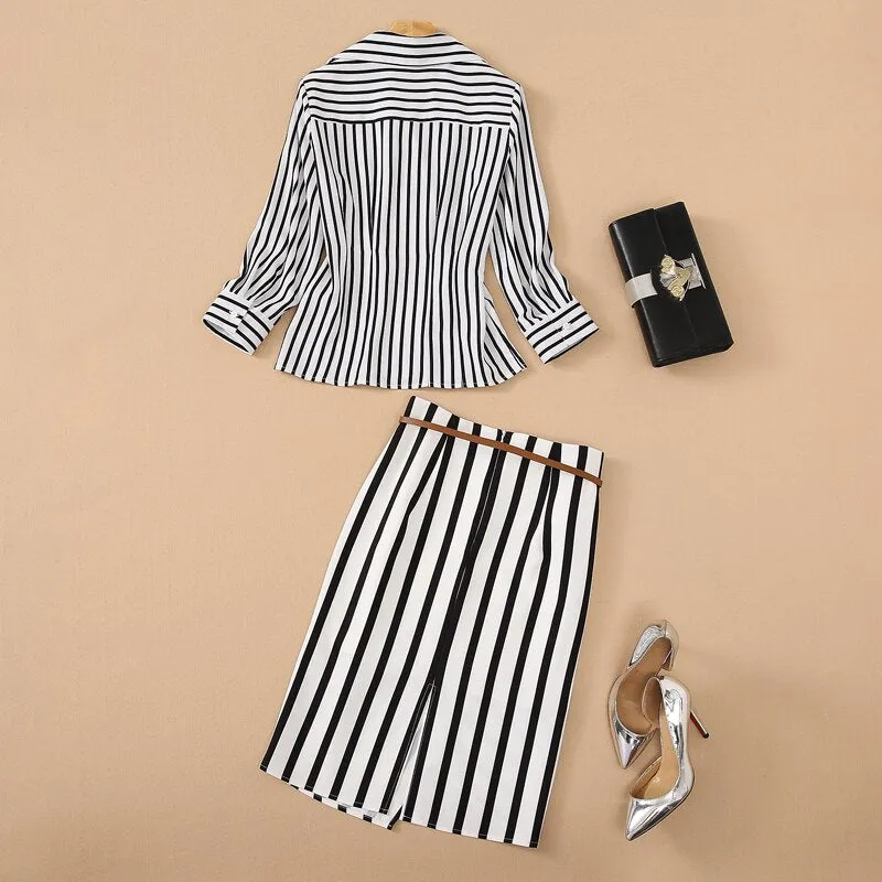 Designer Women Summer Skirt Suit
