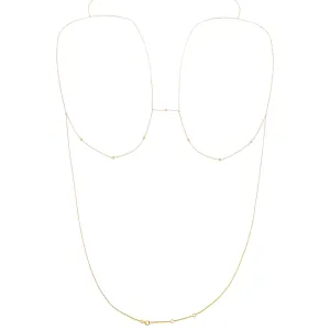 Diamond Bezel Body Chain 14K