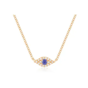 Diamond Evil Eye Choker Necklace