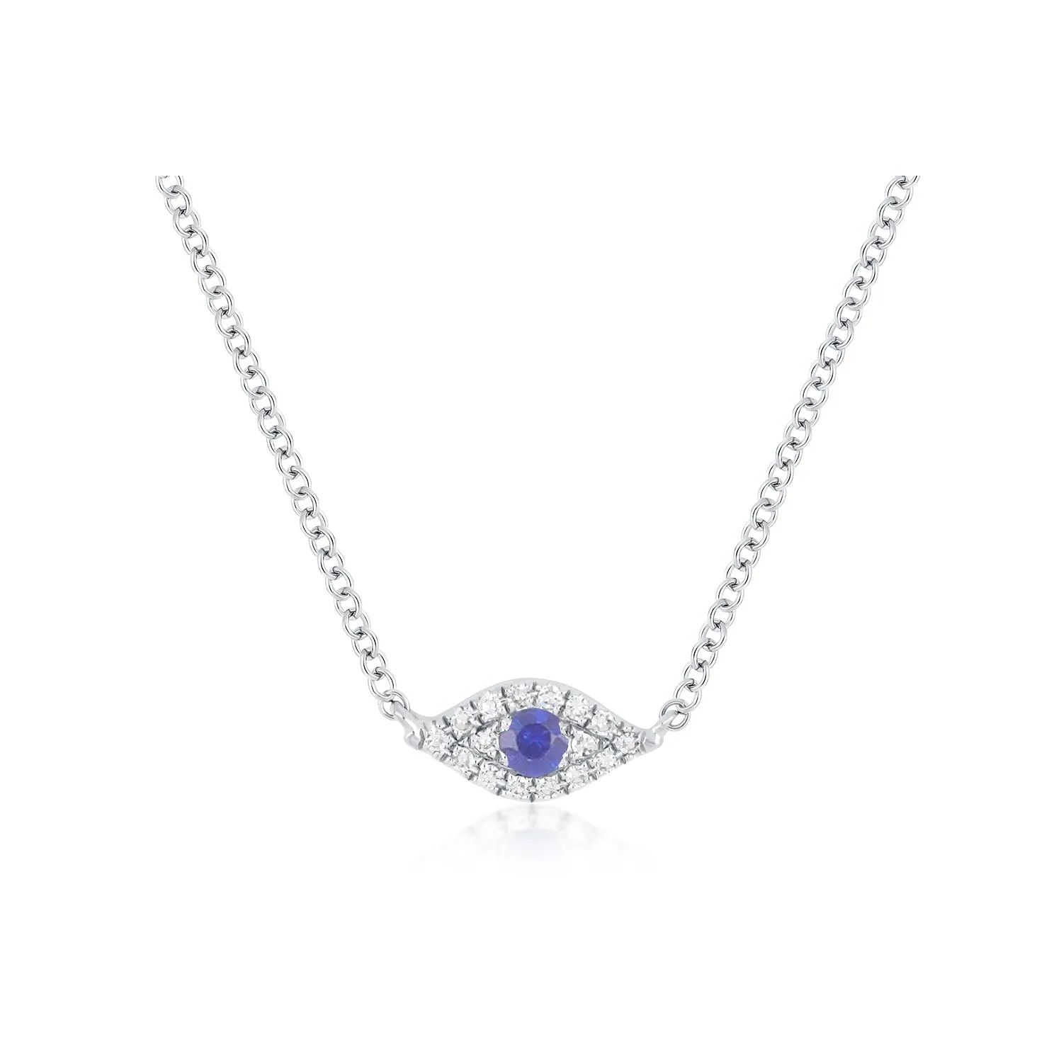 Diamond Evil Eye Choker Necklace