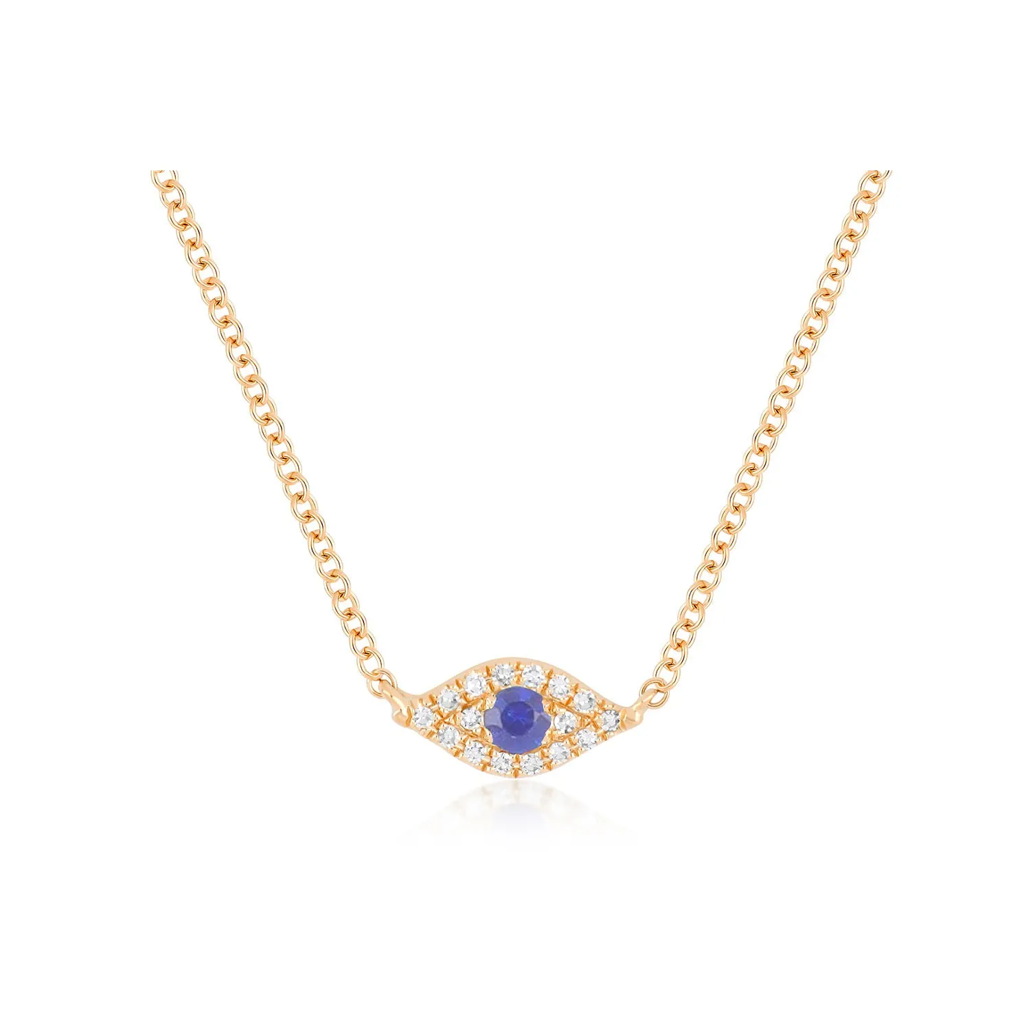 Diamond Evil Eye Choker Necklace