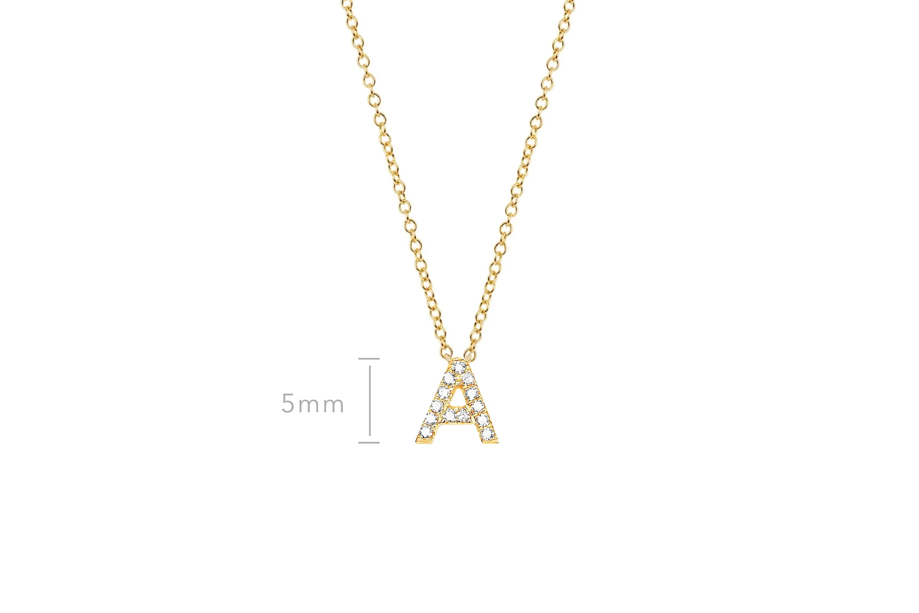 Diamond Initial Necklace