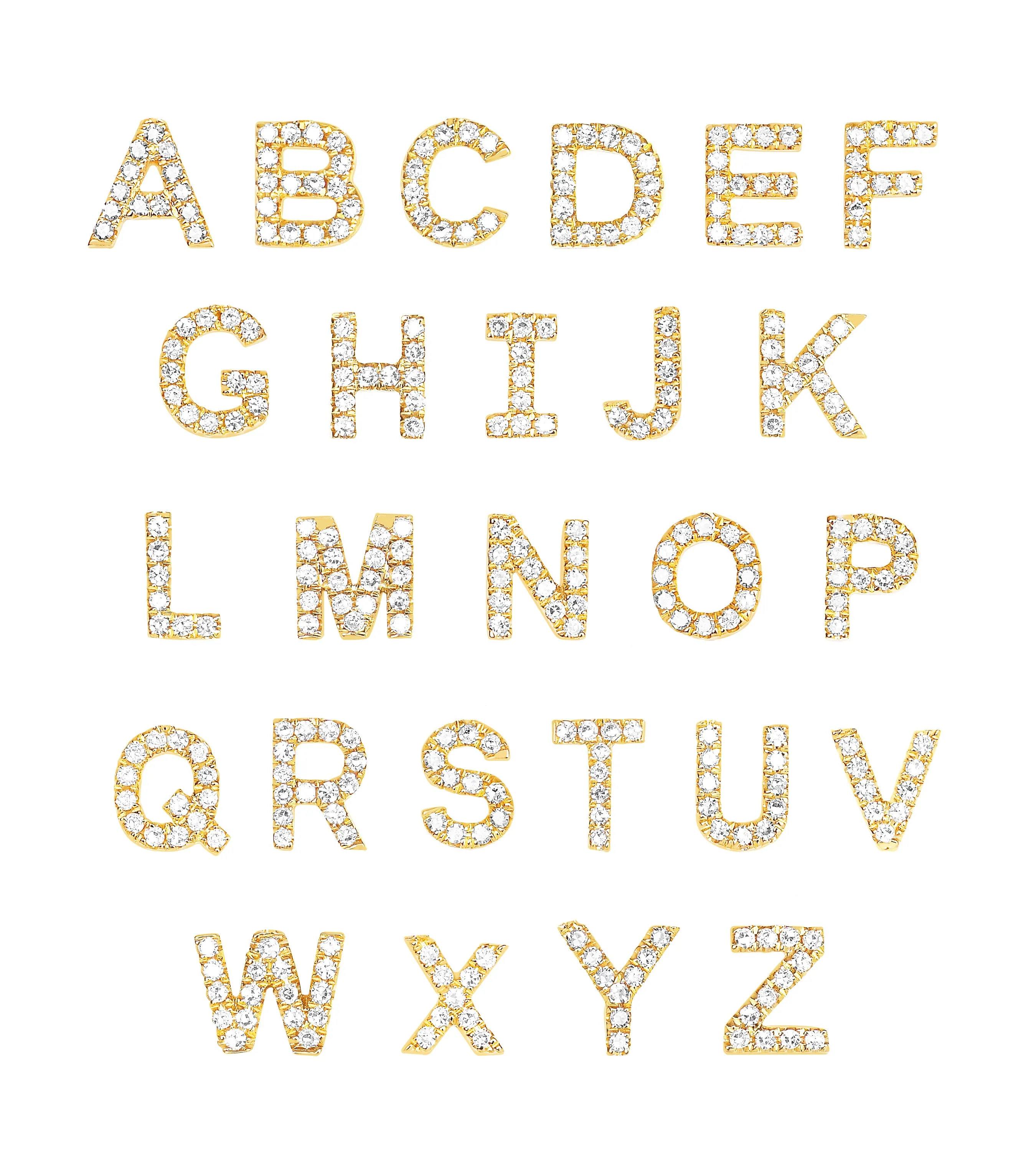 Diamond Initial Necklace