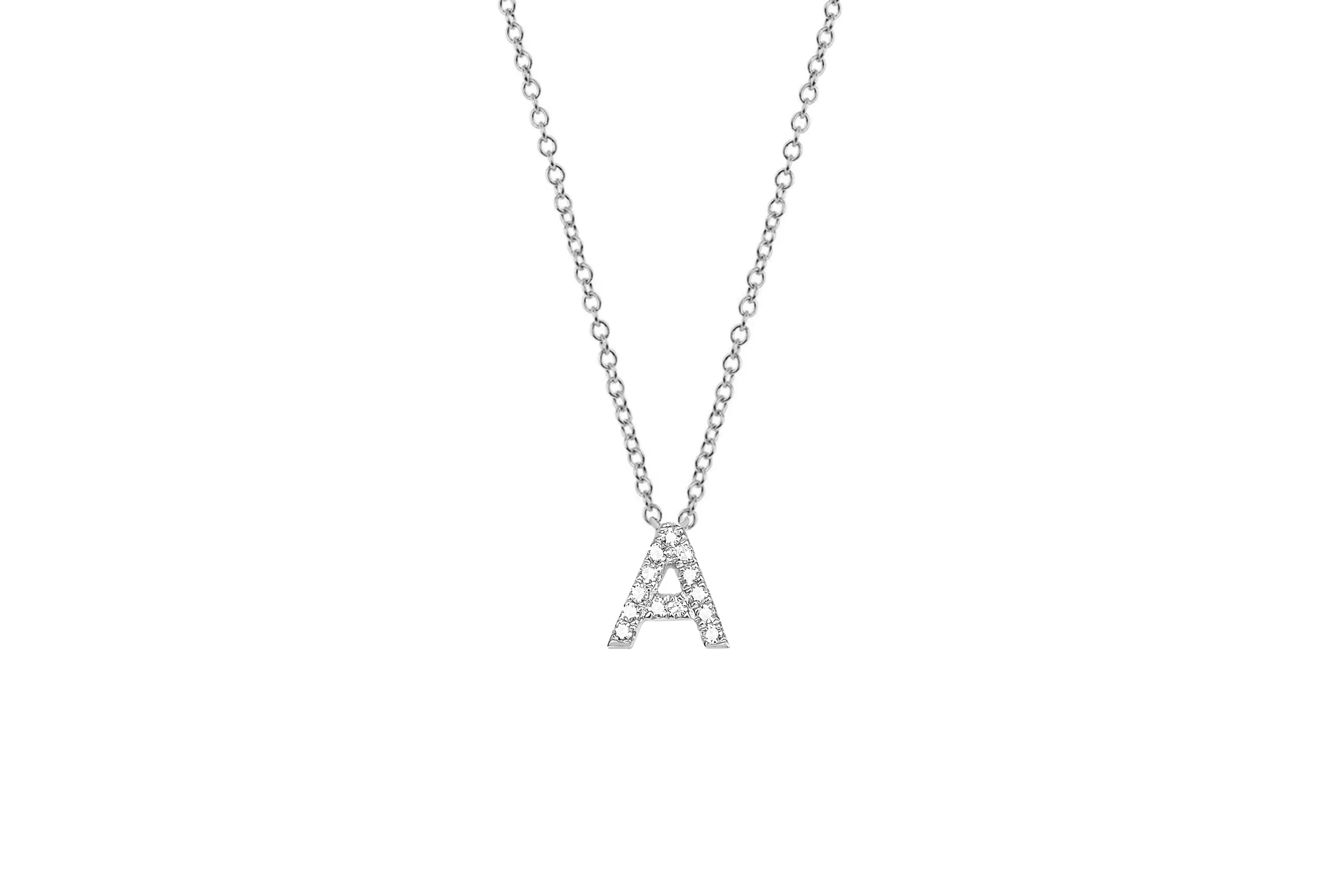 Diamond Initial Necklace