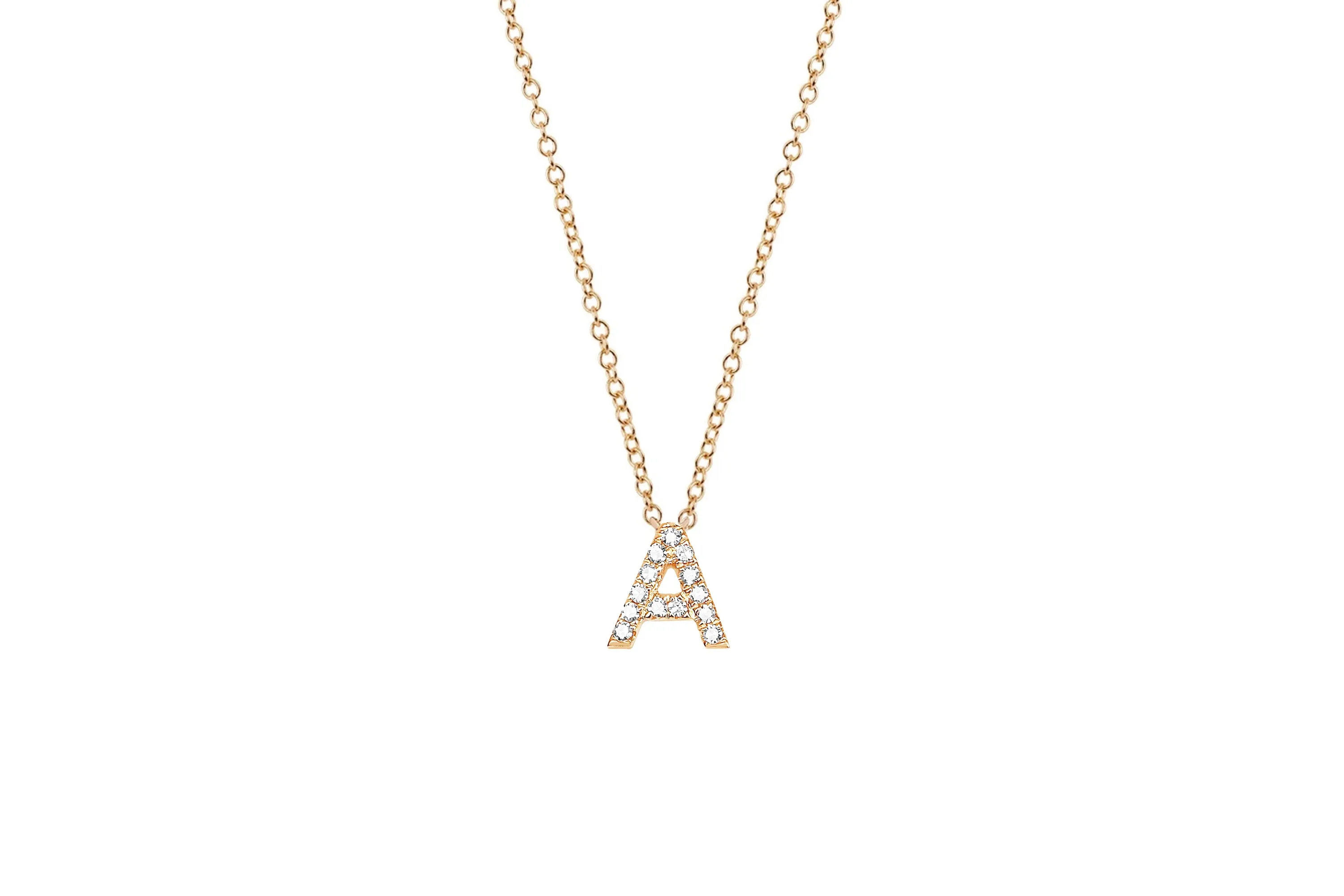 Diamond Initial Necklace