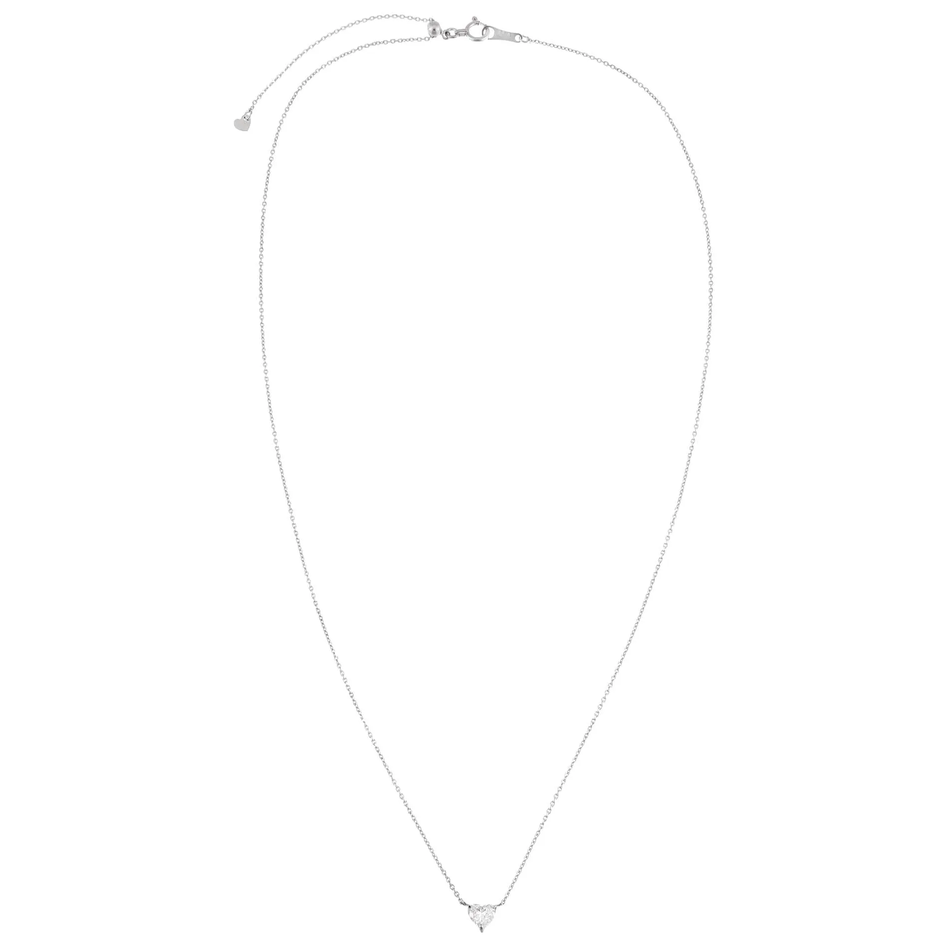 Diamond Mini Heart Necklace 14K