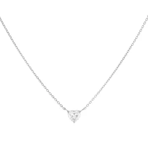 Diamond Mini Heart Necklace 14K