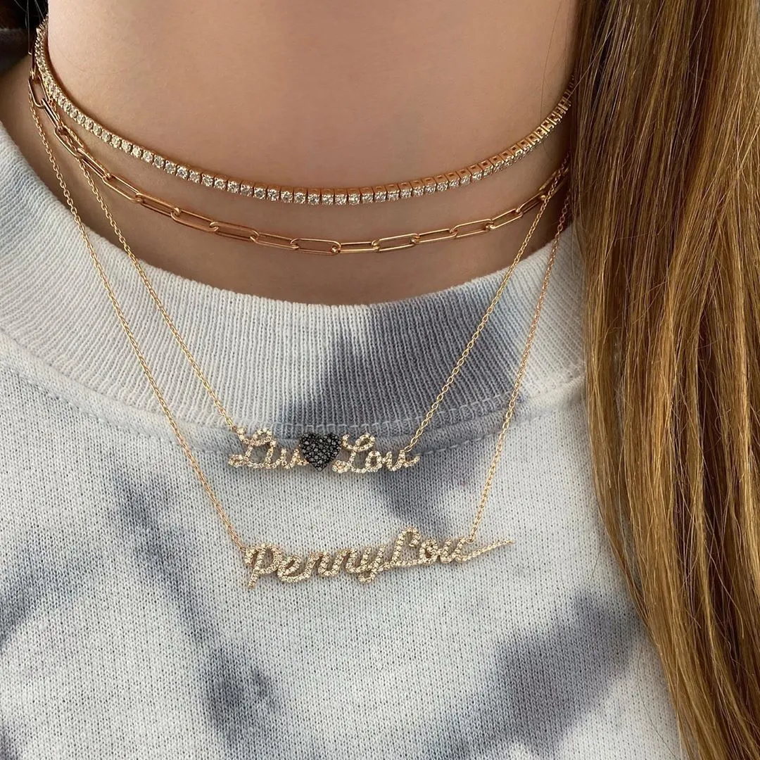Diamond Tennis Choker Necklace