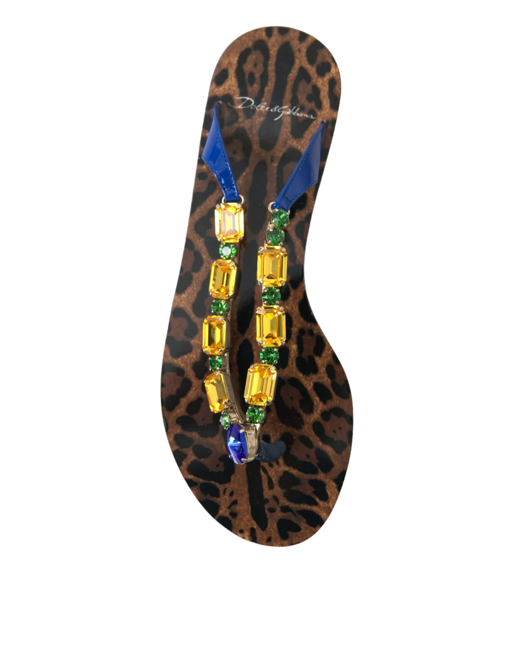Dolce & Gabbana Elegant Blue Leather Sandals