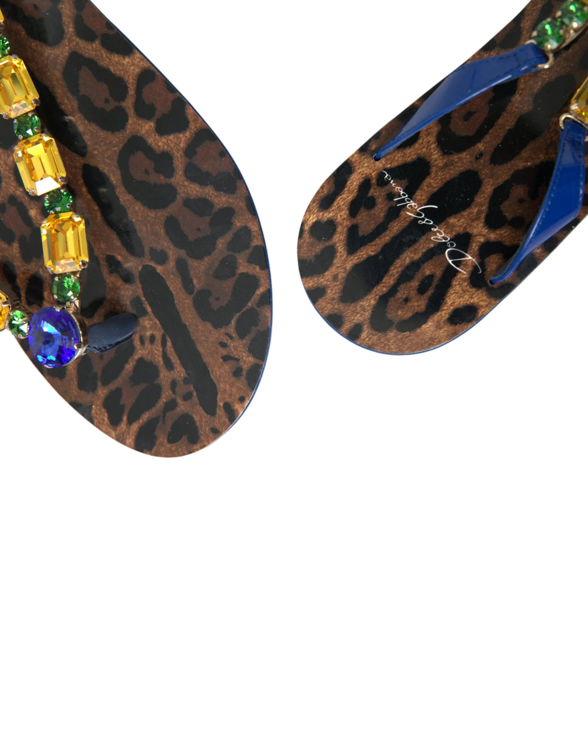 Dolce & Gabbana Elegant Blue Leather Sandals