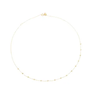 Dot Chain Choker - Gold