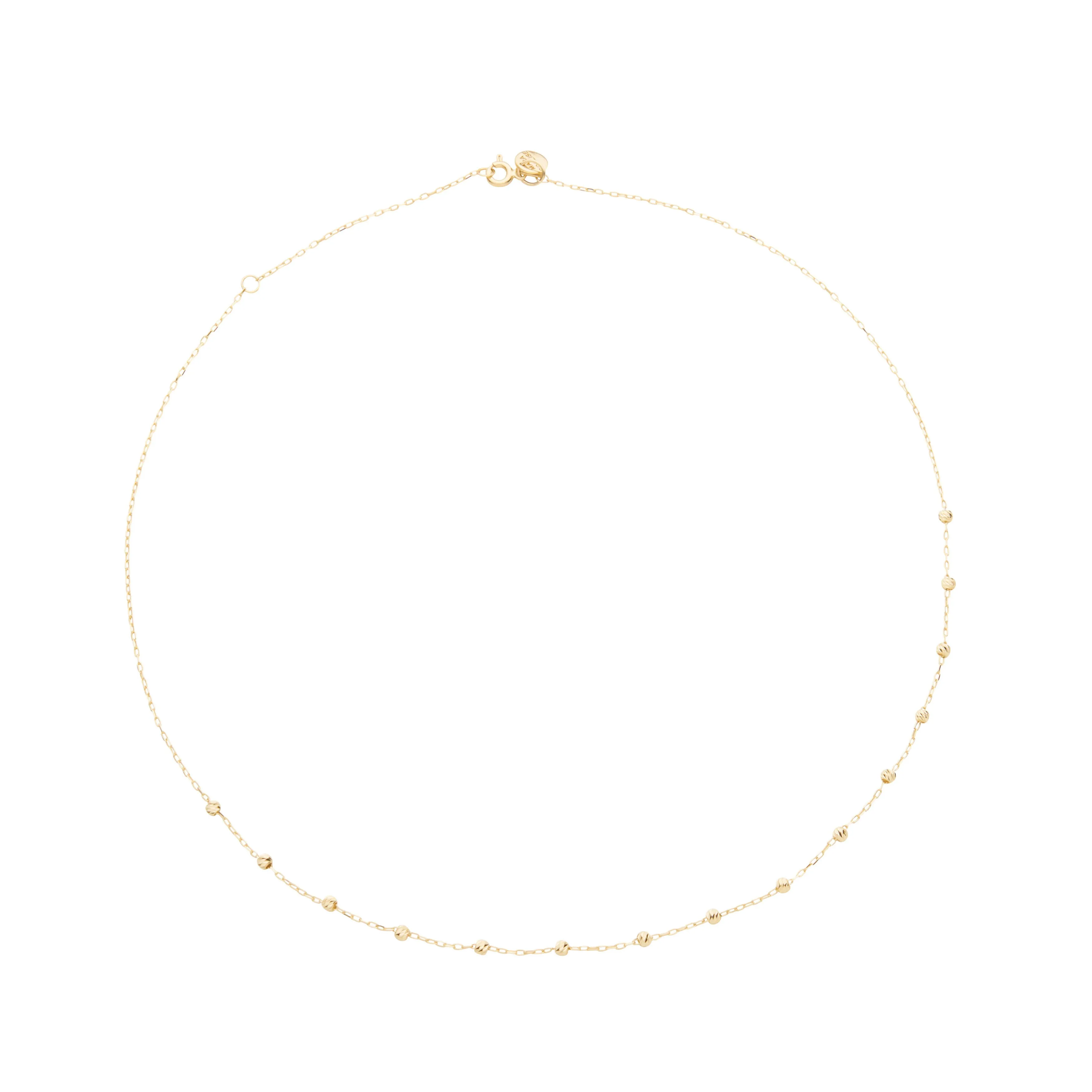 Dot Chain Choker - Gold