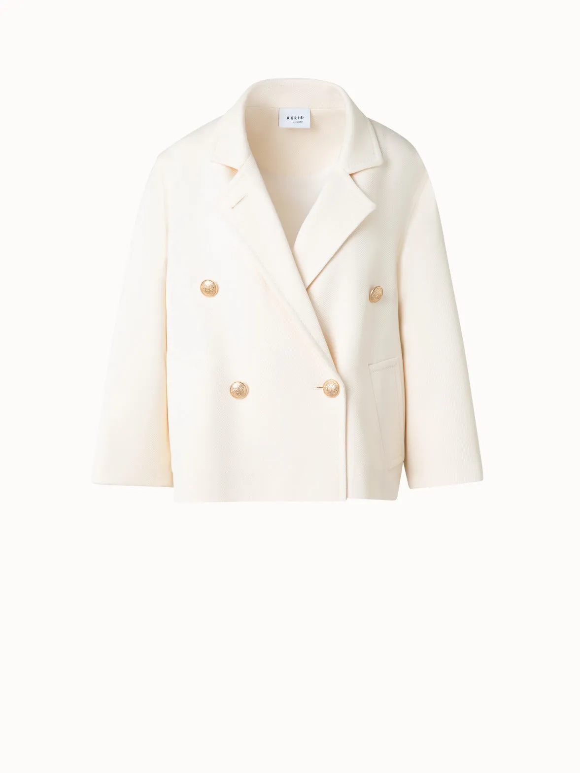 Double-Breasted Wool Pea Coat