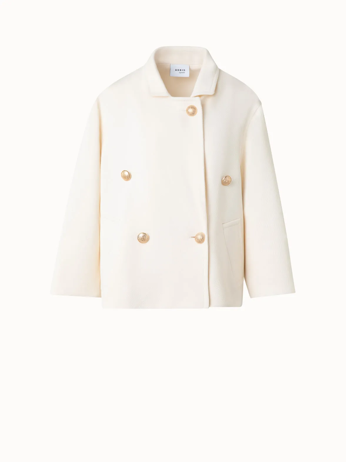 Double-Breasted Wool Pea Coat