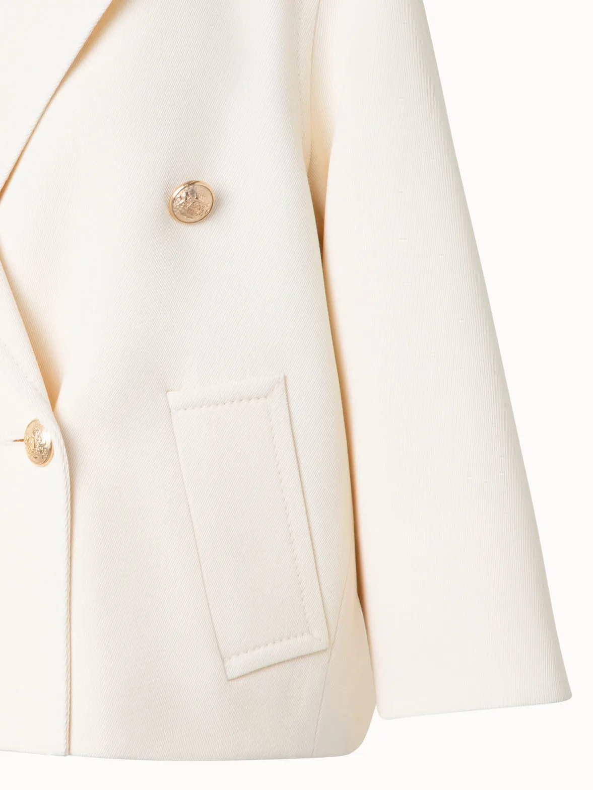 Double-Breasted Wool Pea Coat