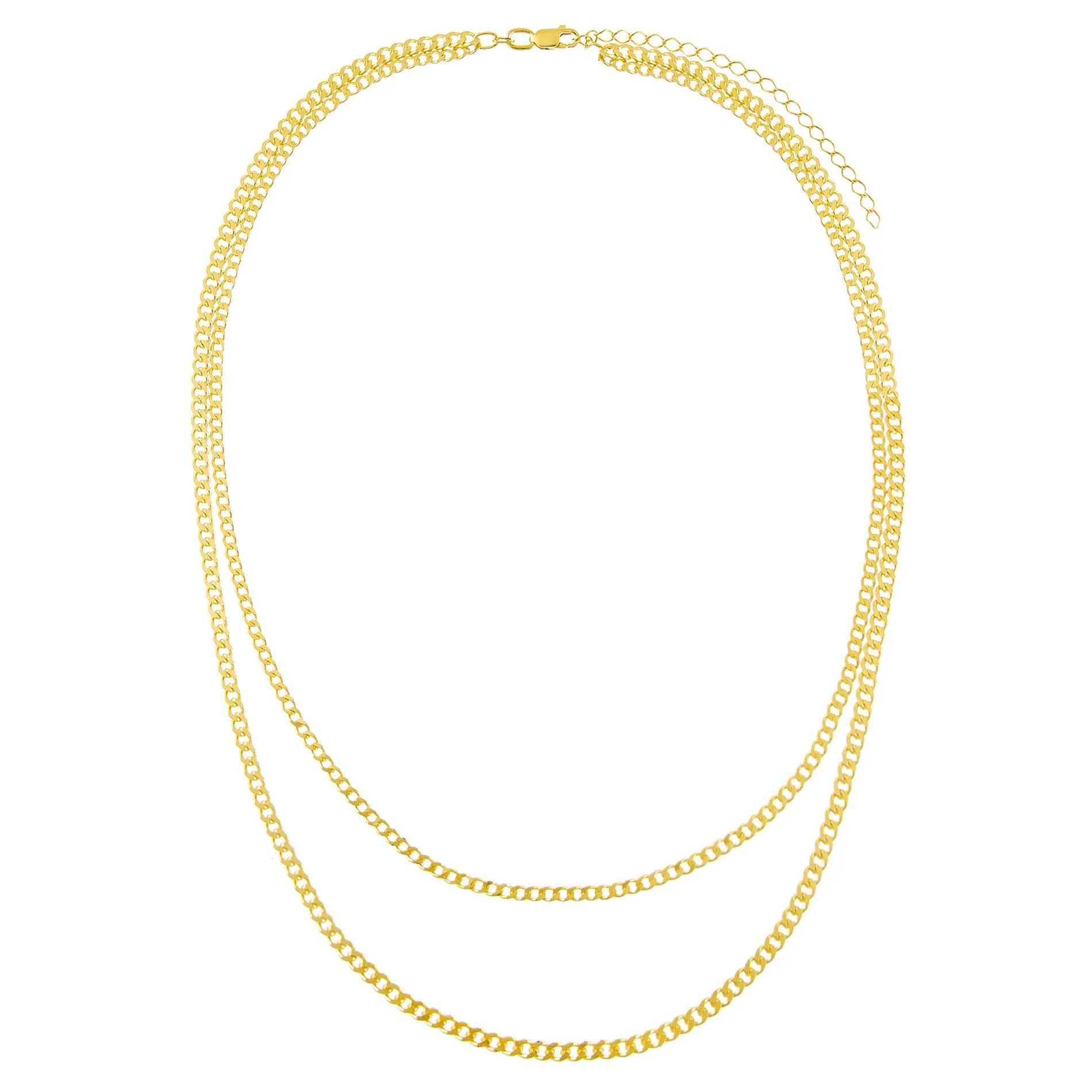 Double Chain Cuban Necklace
