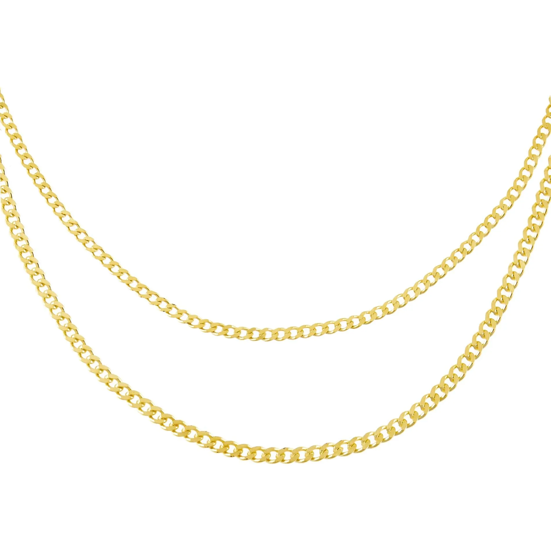 Double Chain Cuban Necklace
