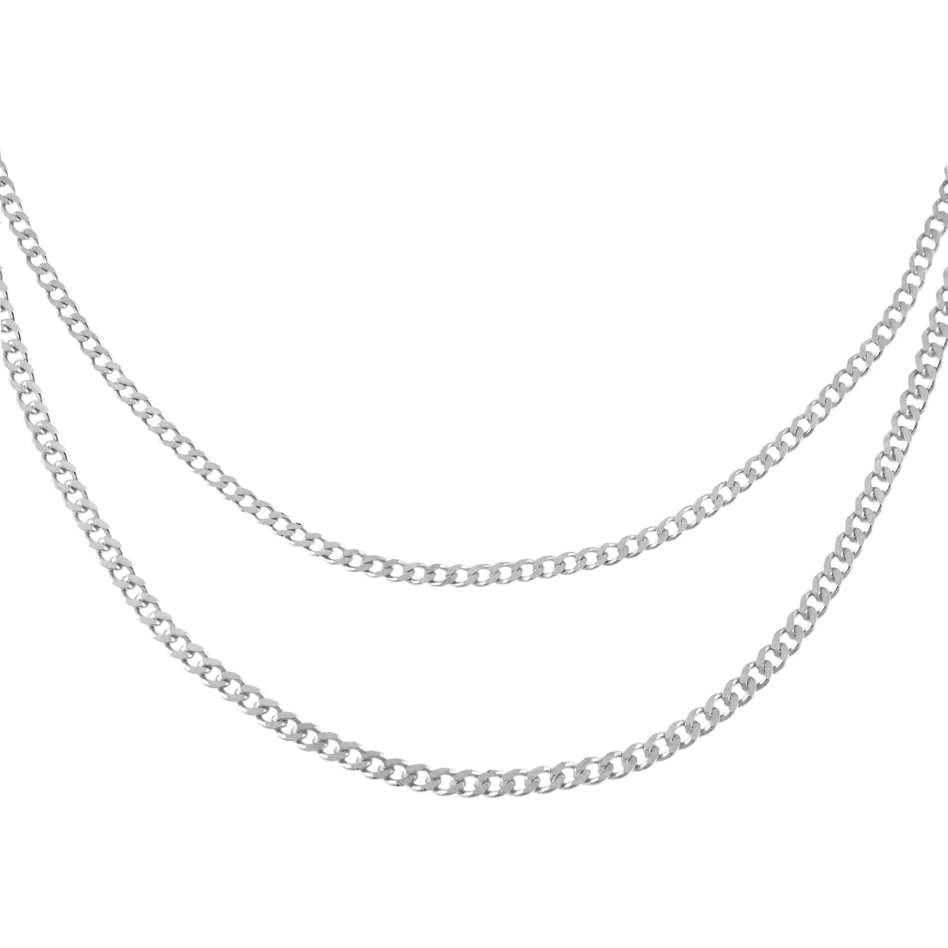 Double Chain Cuban Necklace