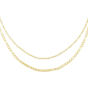 Double Chain Figaro Necklace