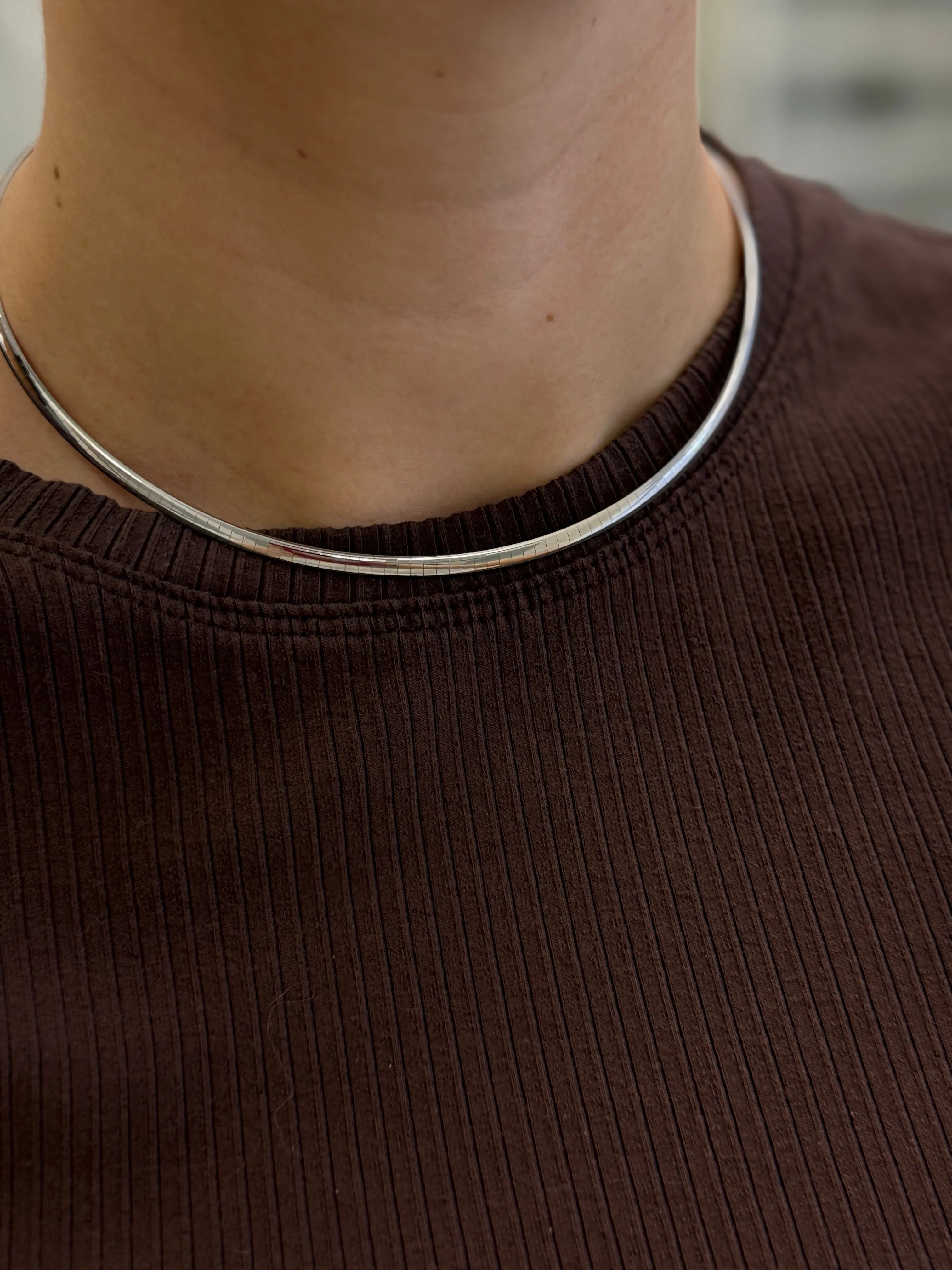 Double Sided Gold Collar Necklace