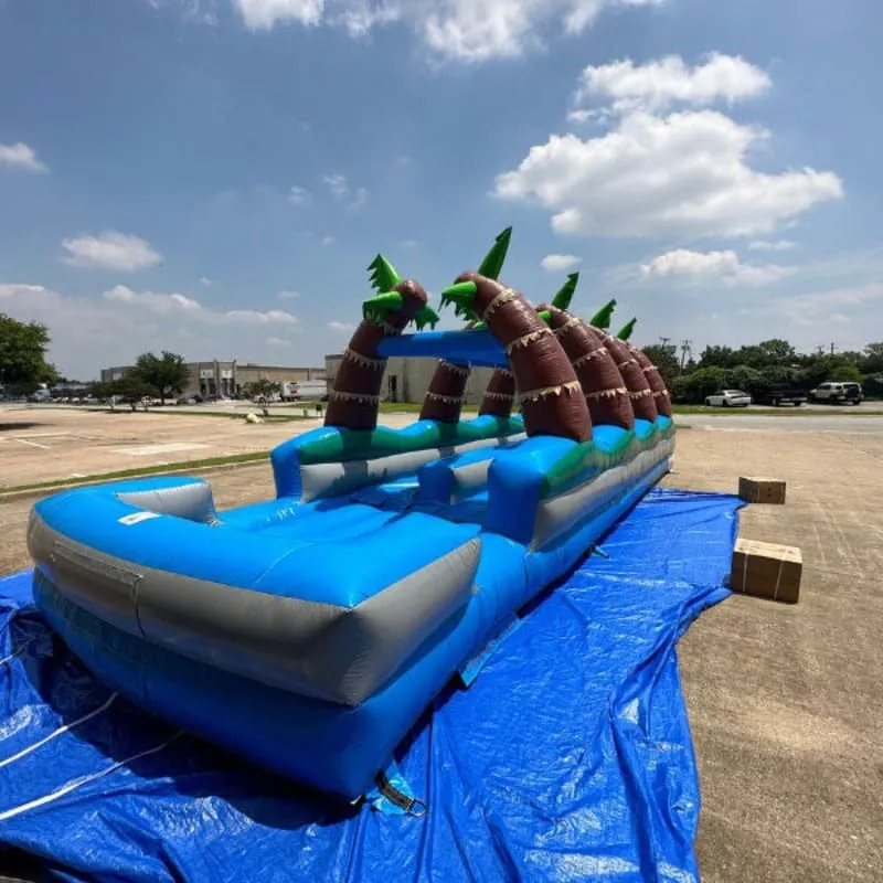 Dual Lane Dura-Lite Palm Tree Slip n Splash