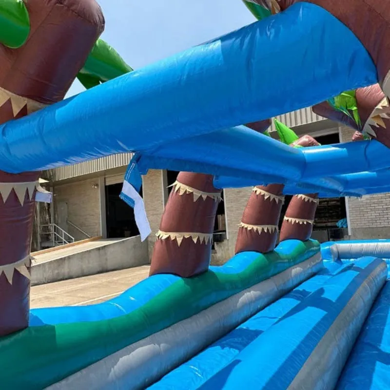 Dual Lane Dura-Lite Palm Tree Slip n Splash