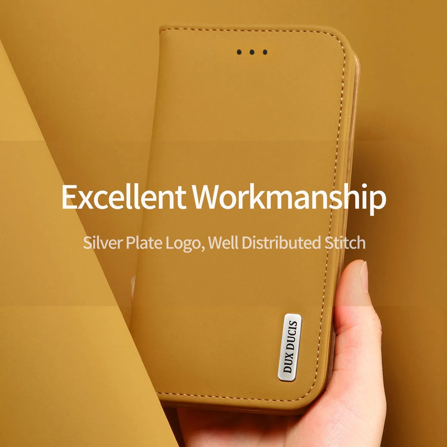 DUX DUCIS For Samsung NOTE 10 PLUS Luxury Genuine Leather Magnetic Flip Cover Full Protective Case with Bracket Card Slot Royal blue