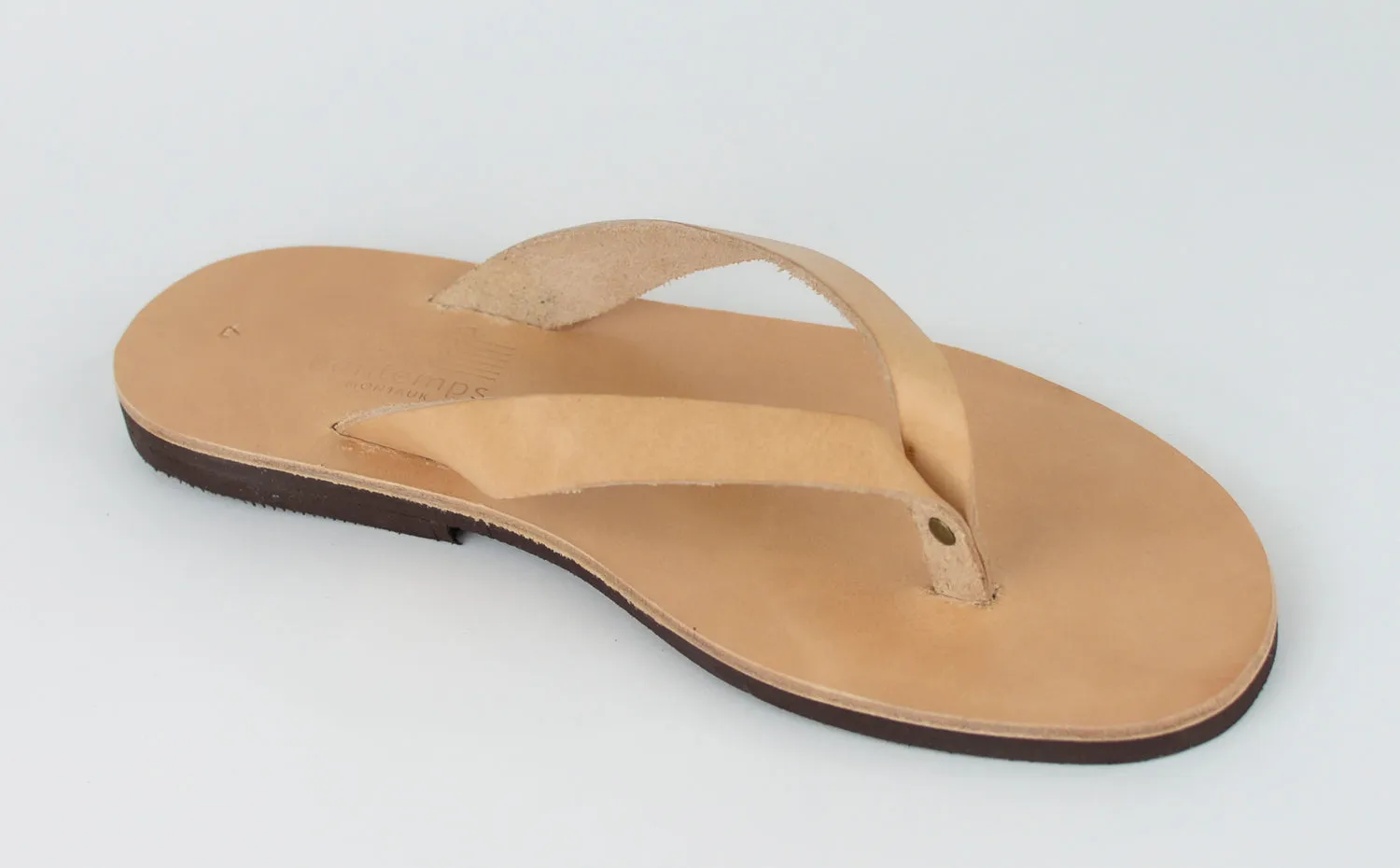 DYONISOS NATURAL LEATHER FLIP-FLOPS