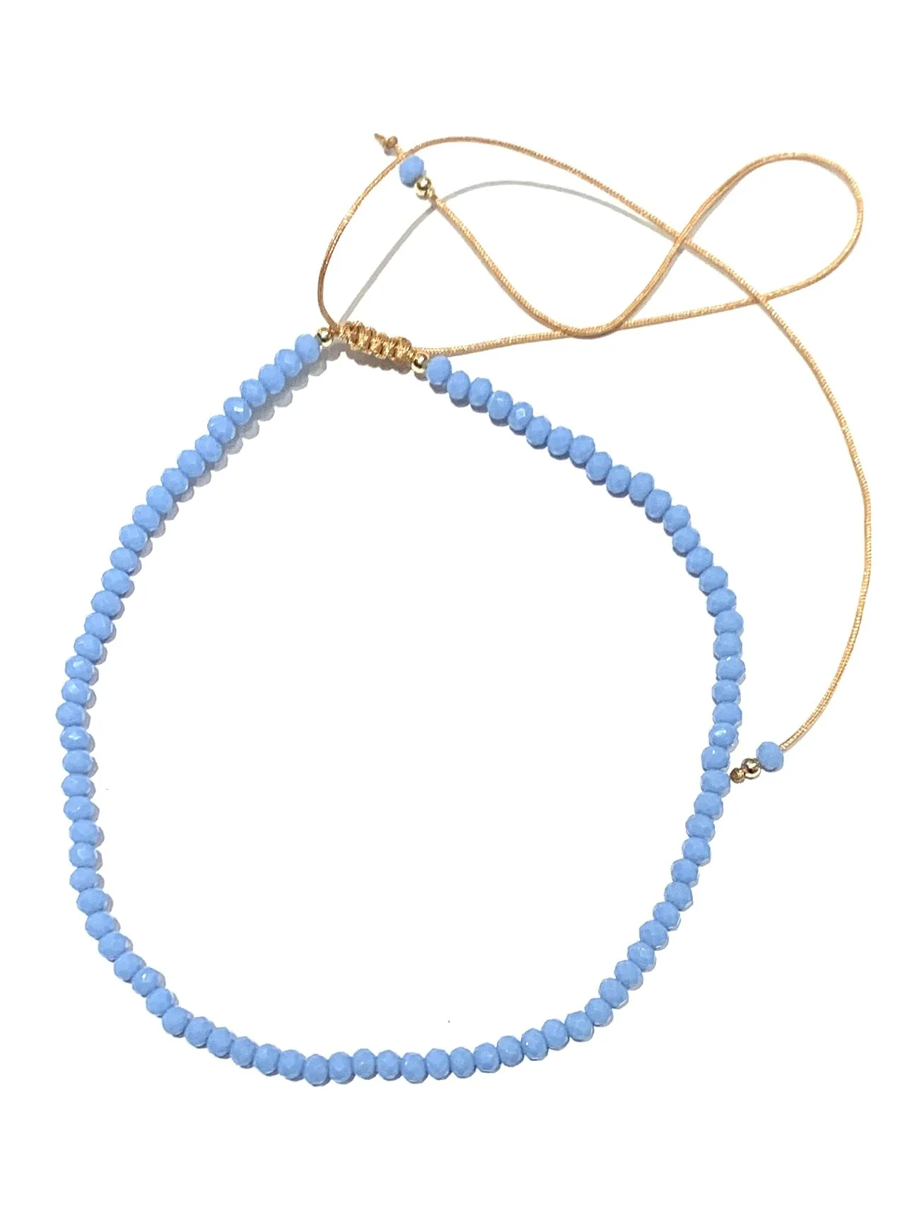 E-HC DESIGNS- Full Crystal Adjustable Choker (many colors available)