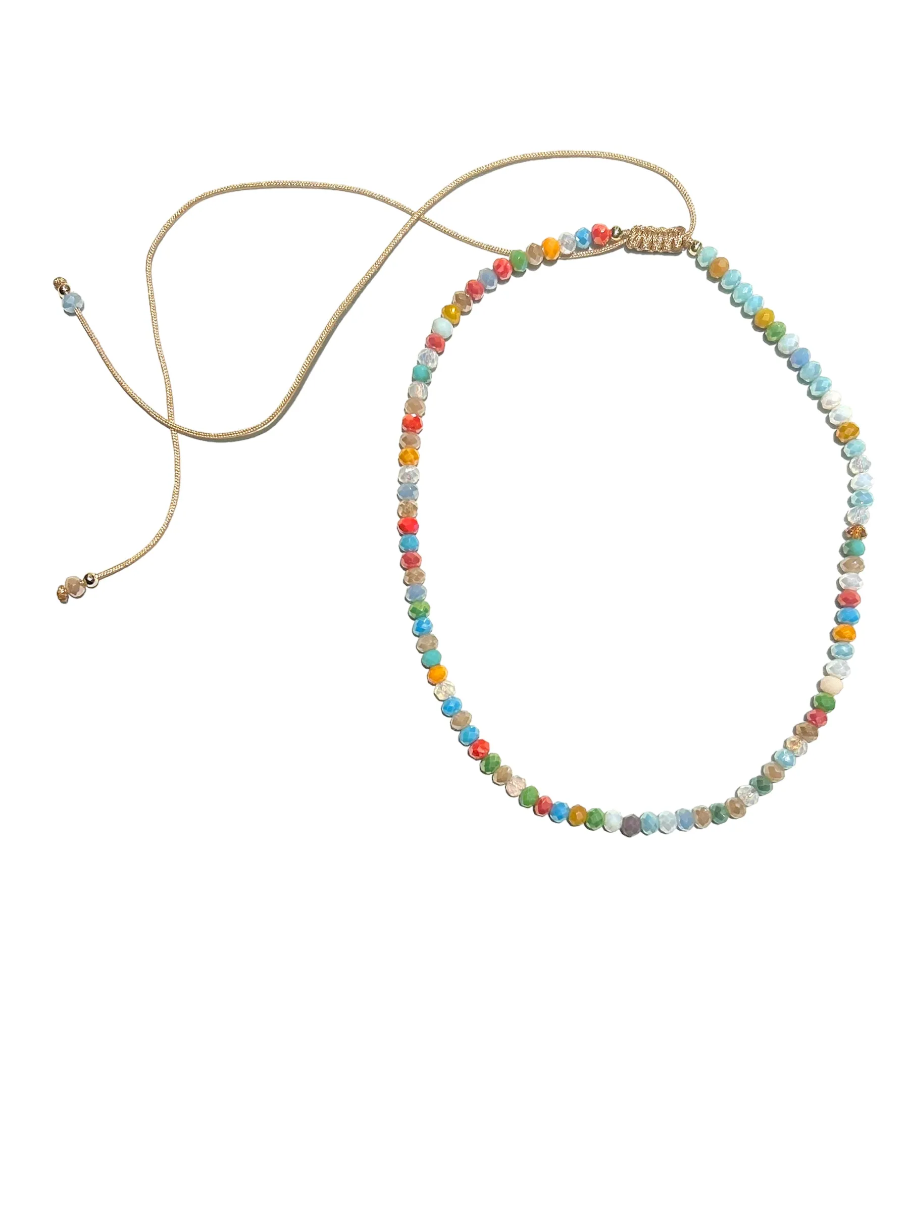 E-HC DESIGNS- Full Crystal Adjustable Choker (many colors available)