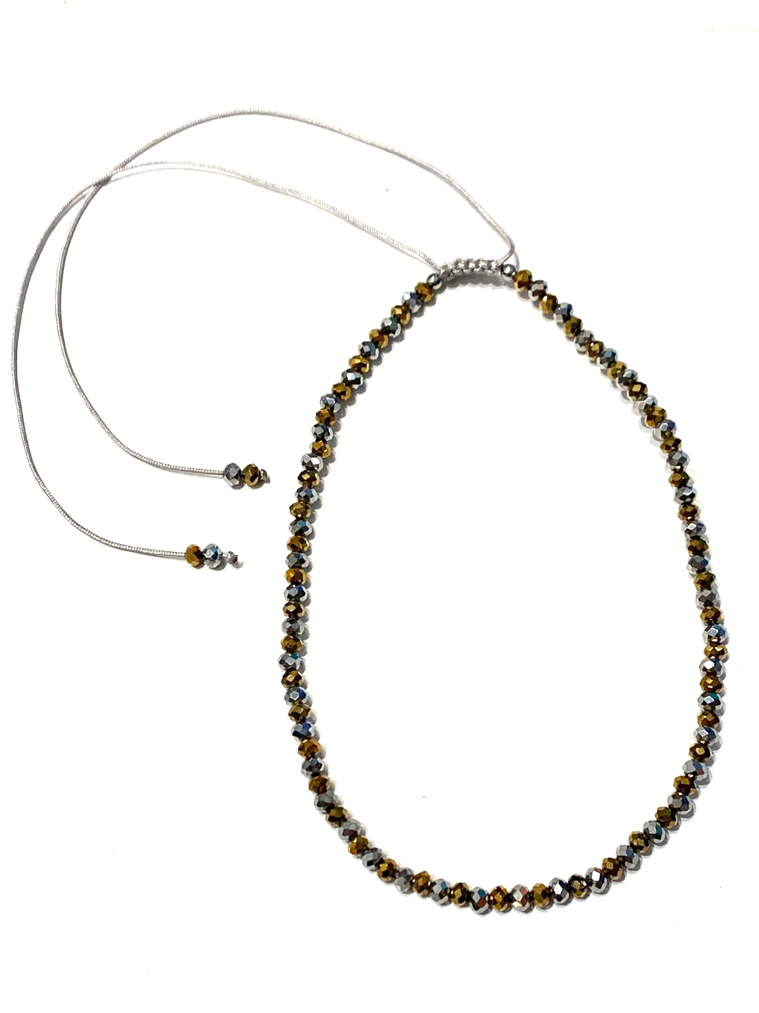 E-HC DESIGNS- Full Crystal Adjustable Choker (many colors available)