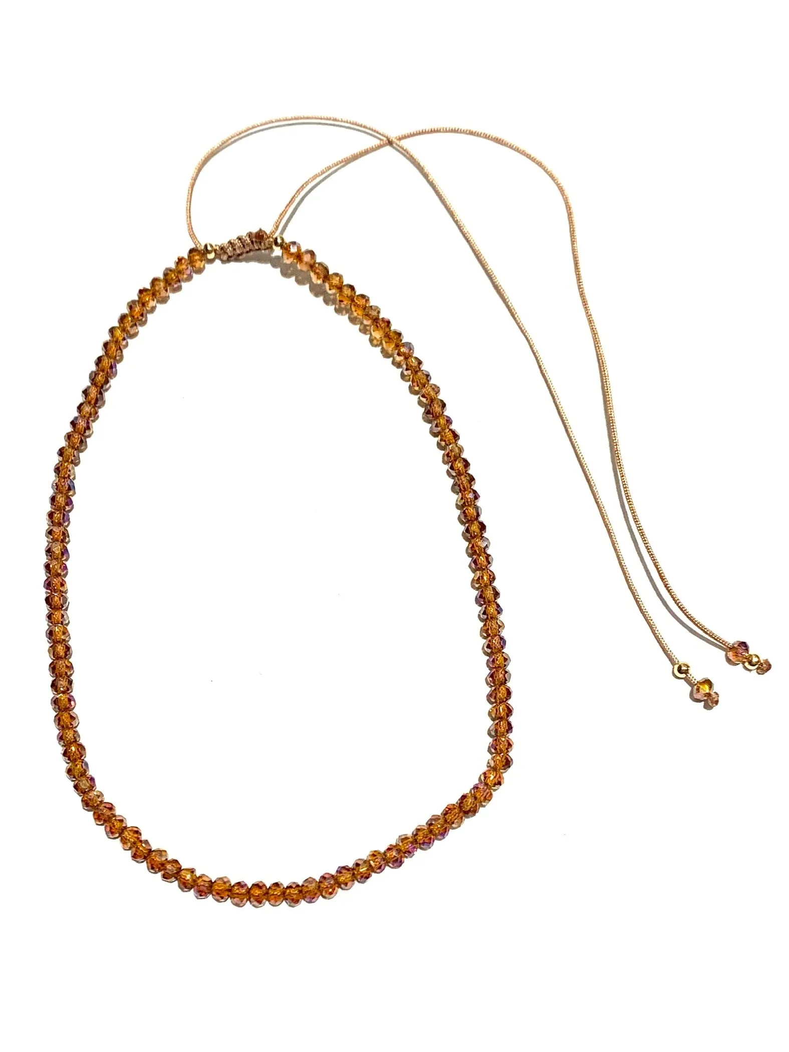 E-HC DESIGNS- Full Crystal Adjustable Choker (many colors available)
