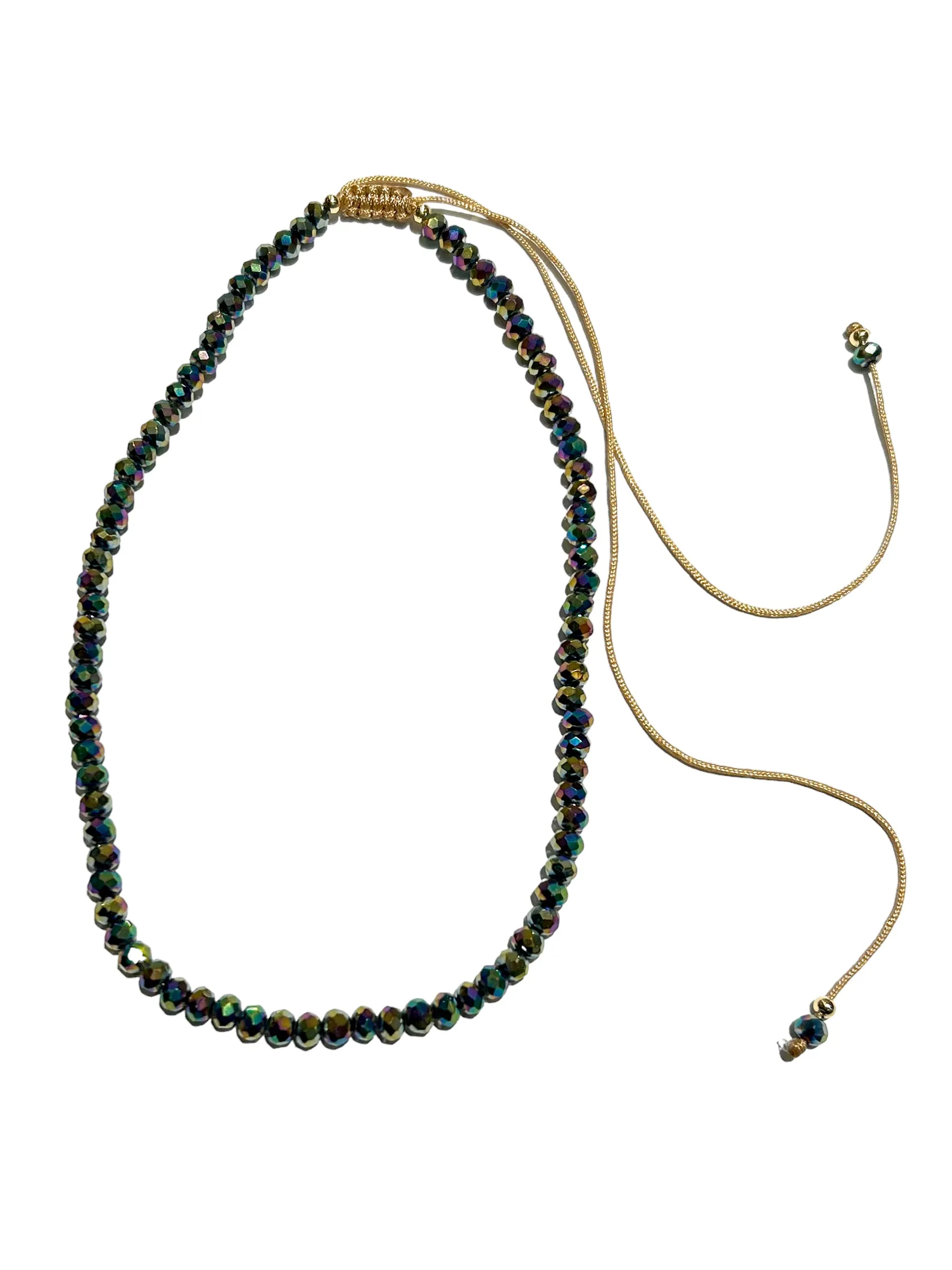 E-HC DESIGNS- Full Crystal Adjustable Choker (many colors available)