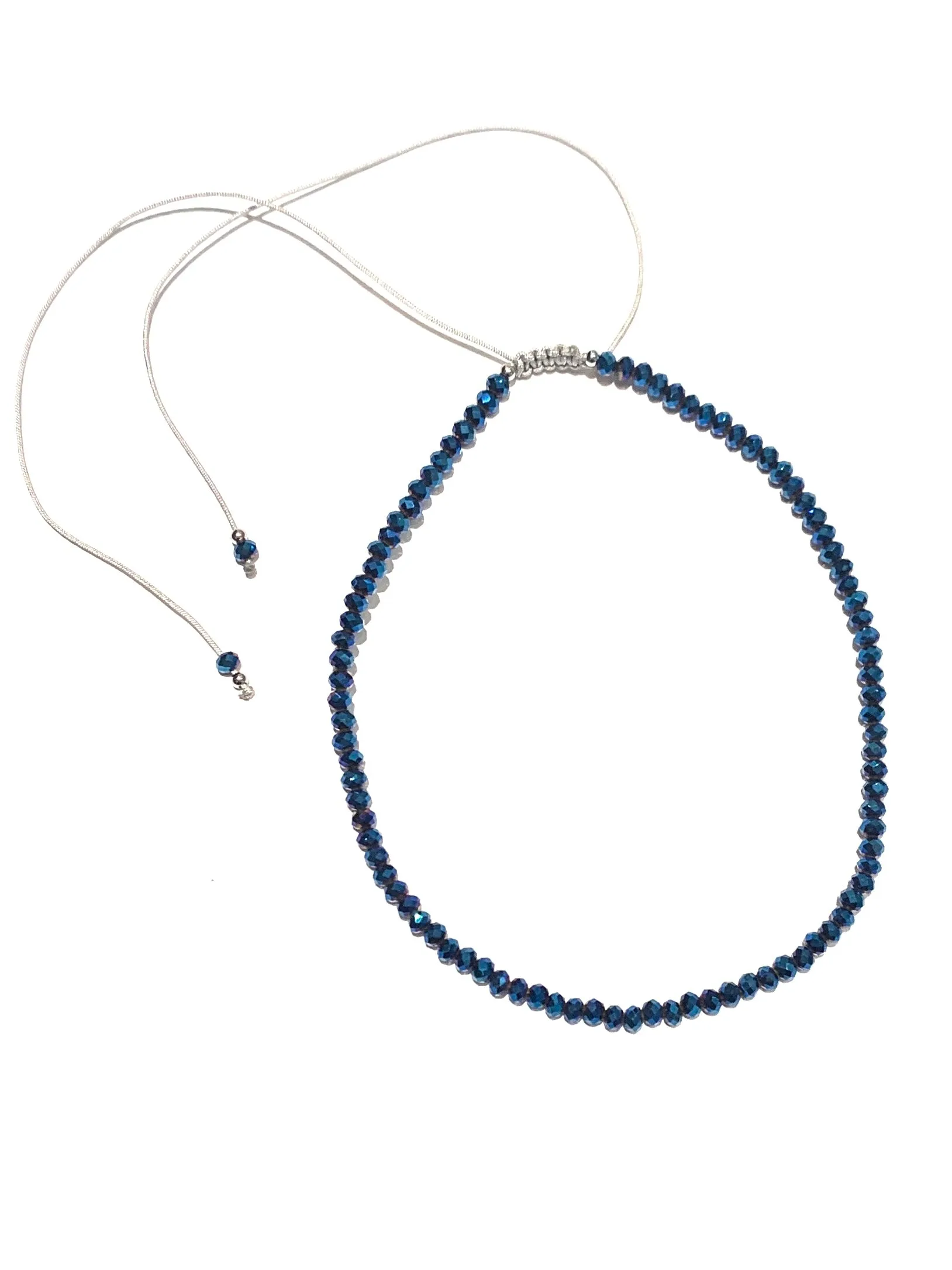 E-HC DESIGNS- Full Crystal Adjustable Choker (many colors available)