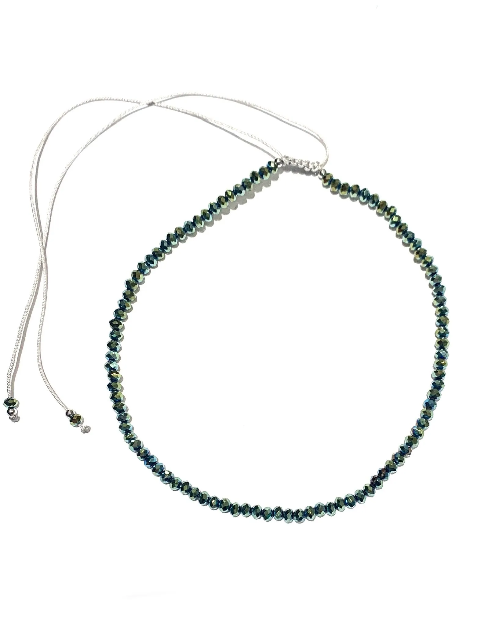 E-HC DESIGNS- Full Crystal Adjustable Choker (many colors available)