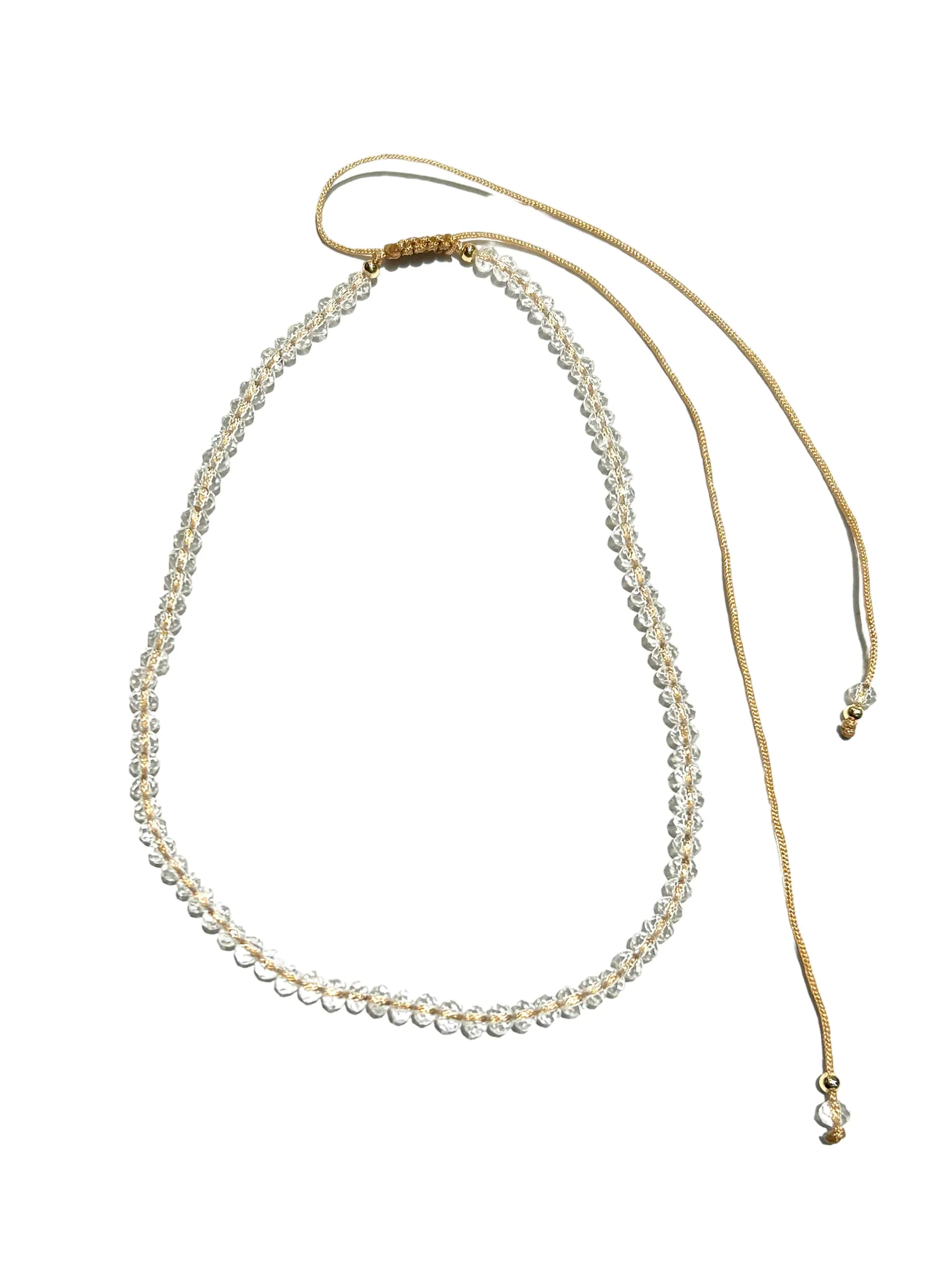 E-HC DESIGNS- Full Crystal Adjustable Choker (many colors available)