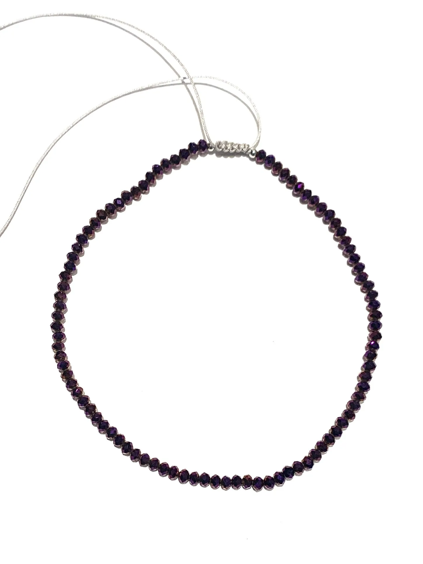 E-HC DESIGNS- Full Crystal Adjustable Choker (many colors available)