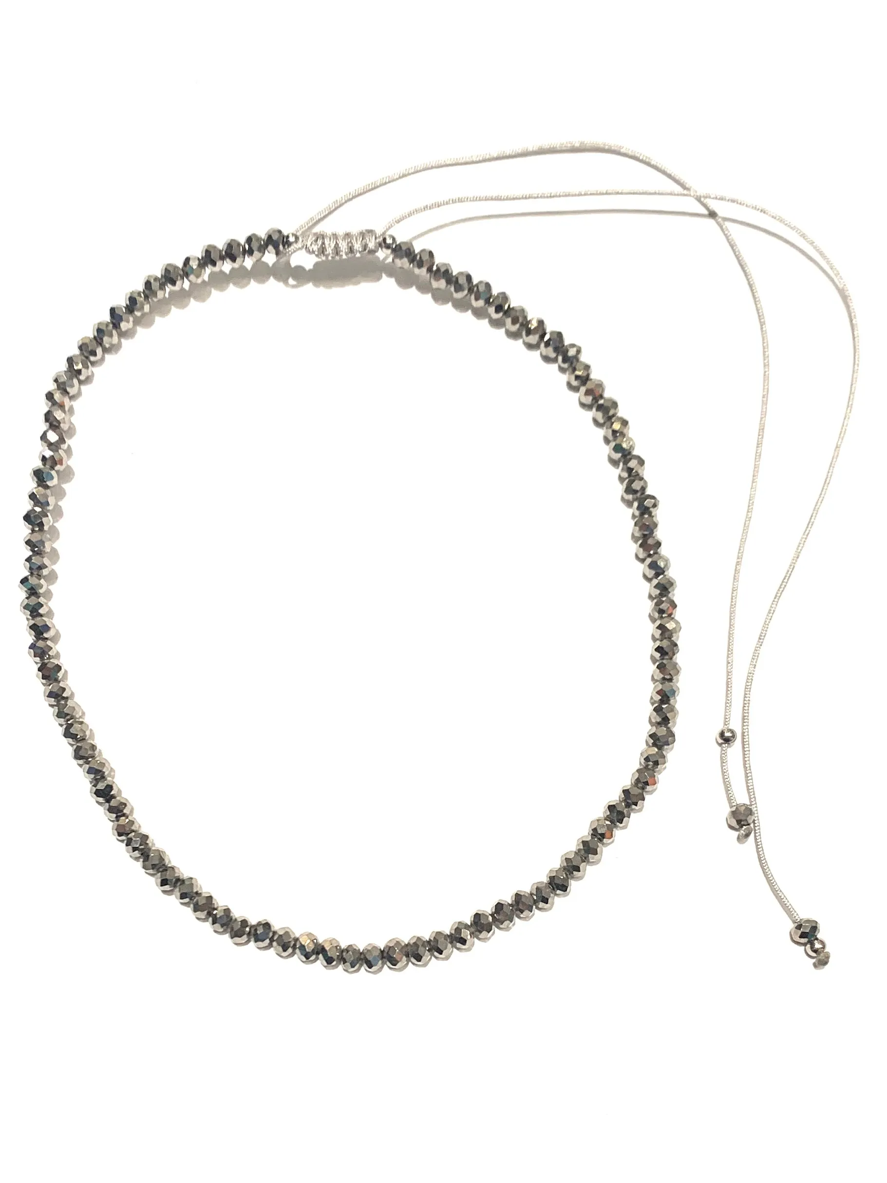 E-HC DESIGNS- Full Crystal Adjustable Choker (many colors available)