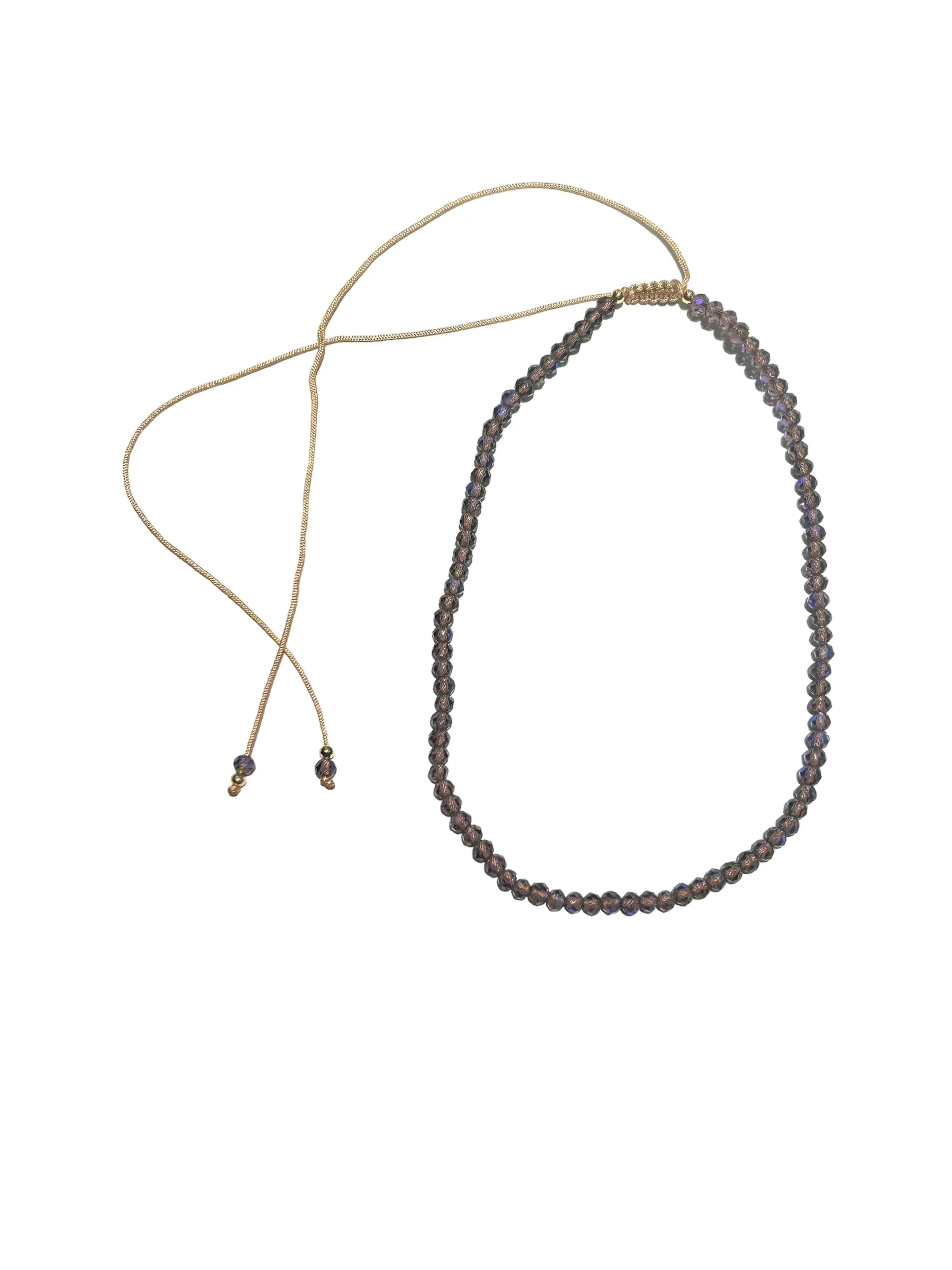 E-HC DESIGNS- Full Crystal Adjustable Choker (many colors available)
