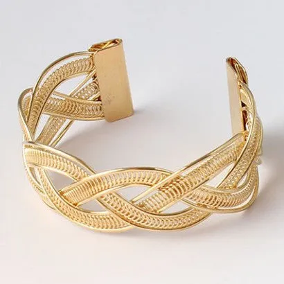 Edgy Braid Cuff Bracelet