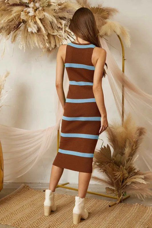 Edith Stripe Sweater Dress