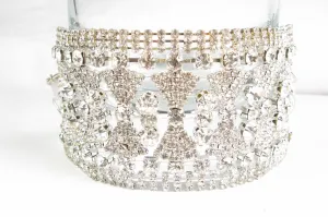 Elaborate Sparkling Bow Choker